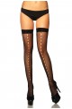 STOCKINGS MIT CUT OUTS - SCHWARZ
